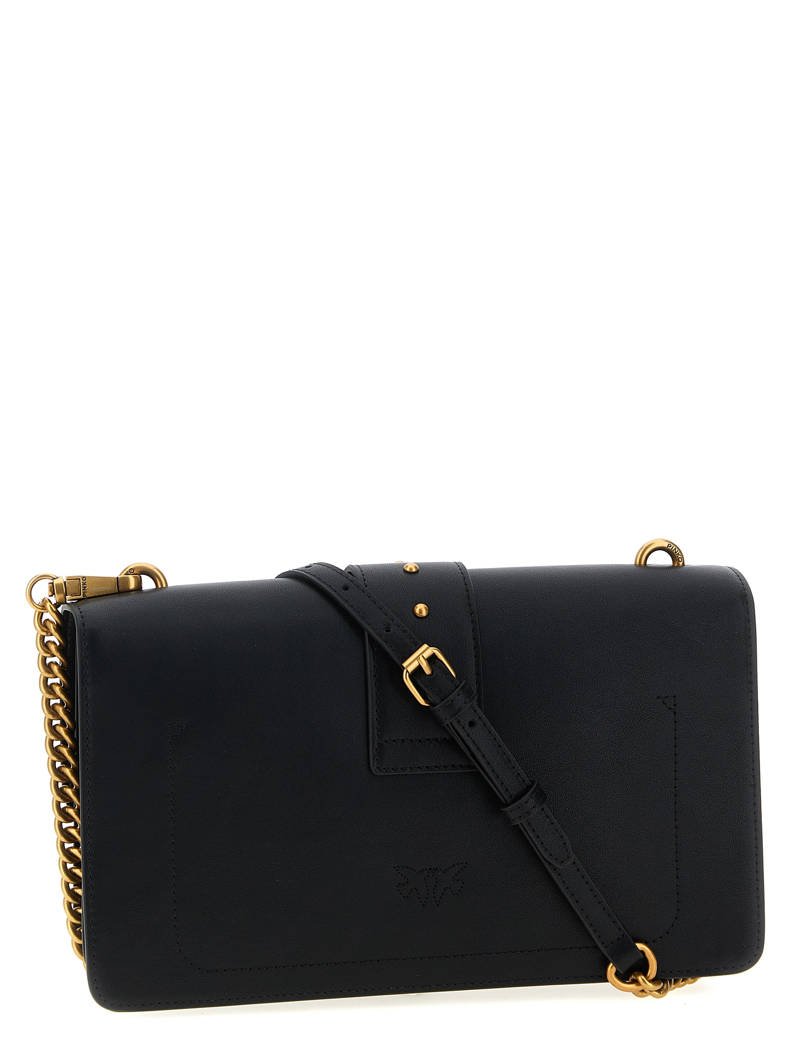 Black Goatskin Crossbody Bag
