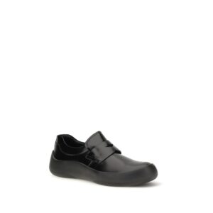 Black Calf Leather Bos Taurus Slip On Loafers