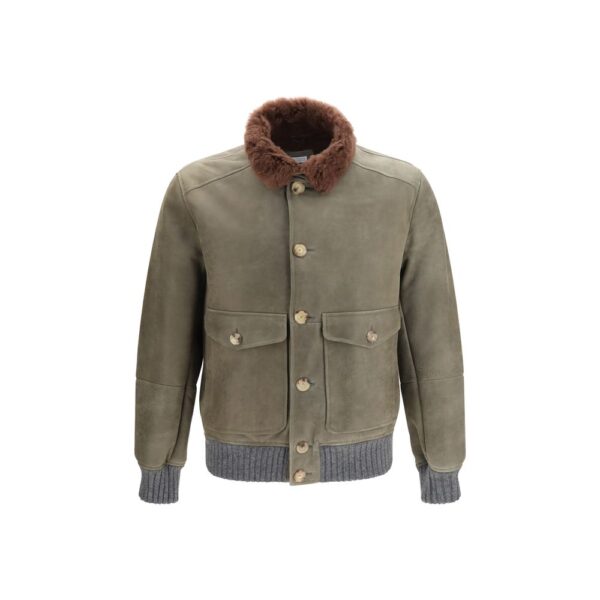 Bicolor Cashmere Bomber