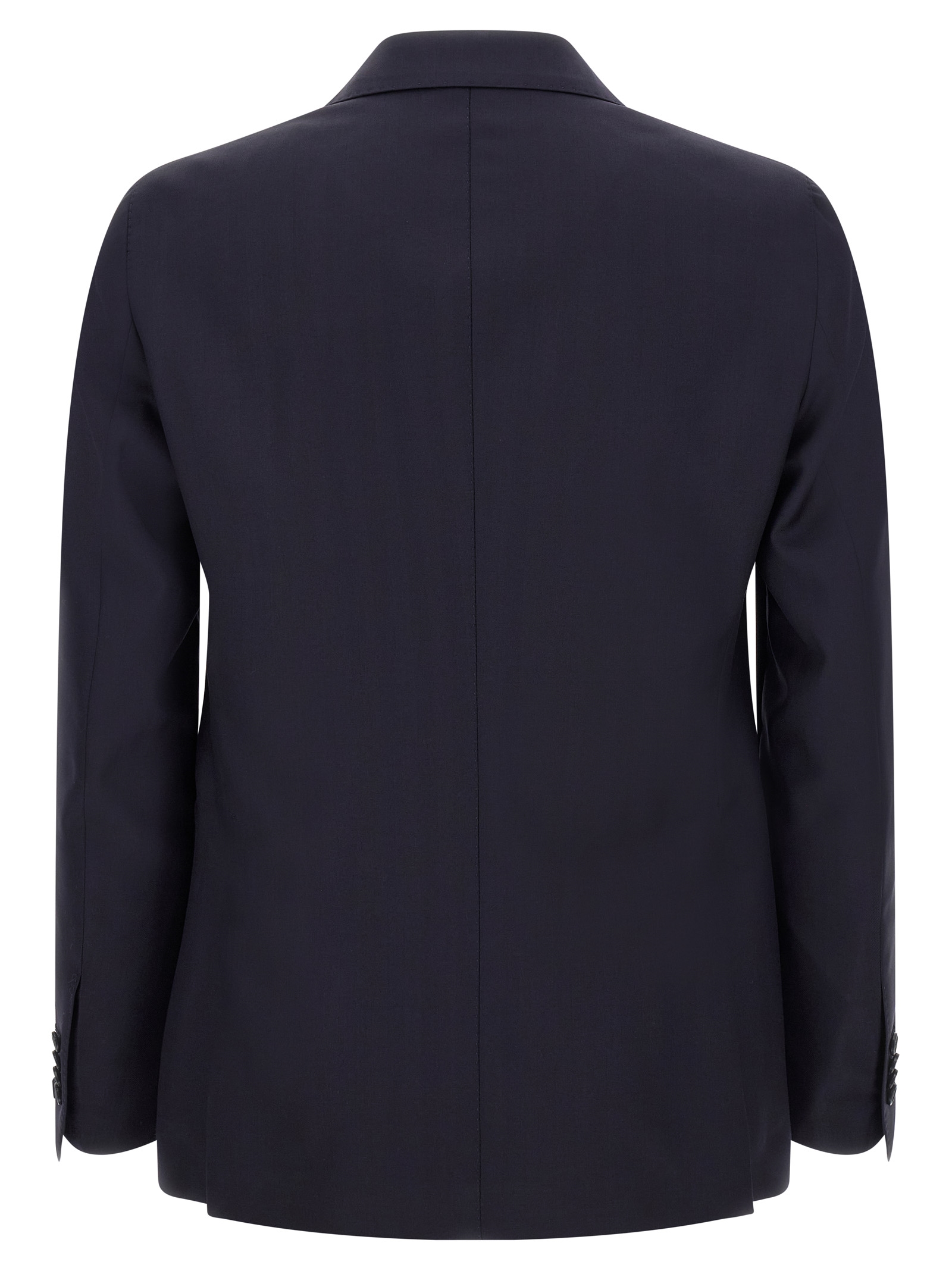 Blue Virgin Wool Two Piece Suit