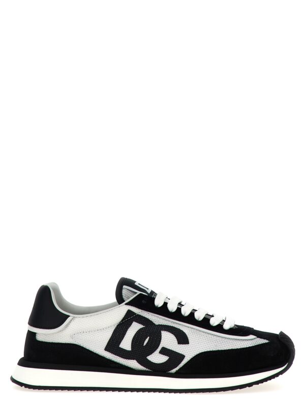 Bicolor Calfskin Athletic Sneakers