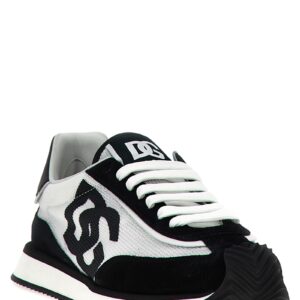 Bicolor Calfskin Athletic Sneakers