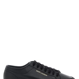 Black Calfskin Low Top Sneakers