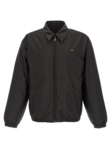 Black Recycled Polyamide Full-Length Jacket