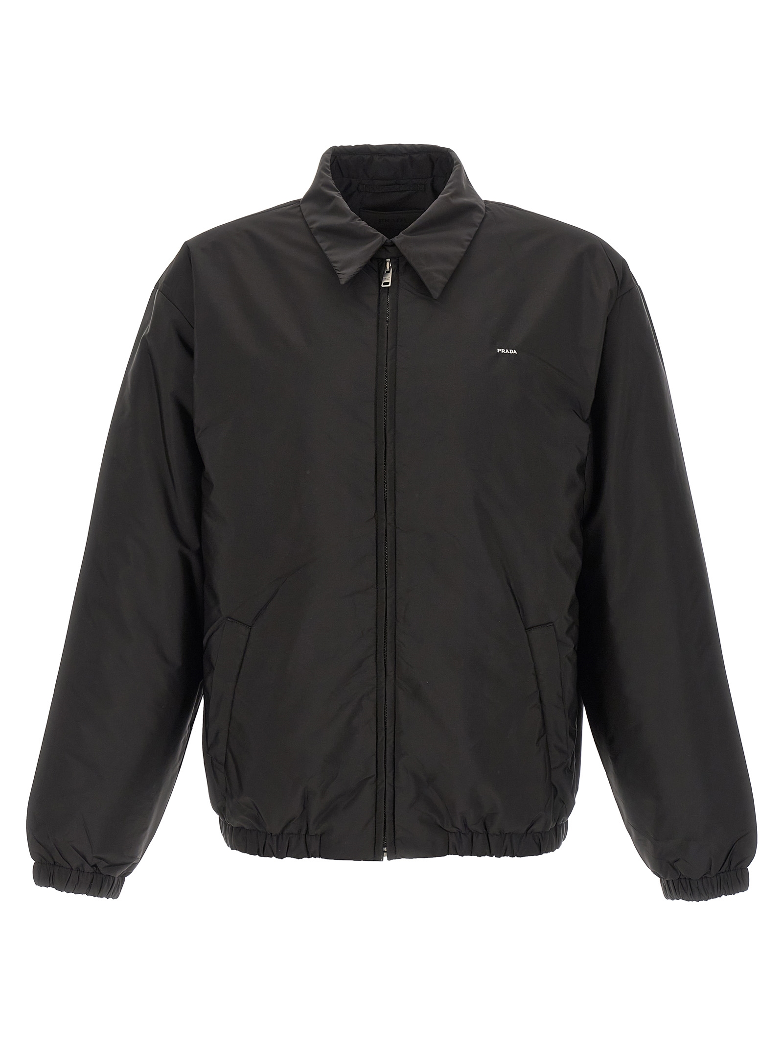 Black Recycled Polyamide Full Length Jacket