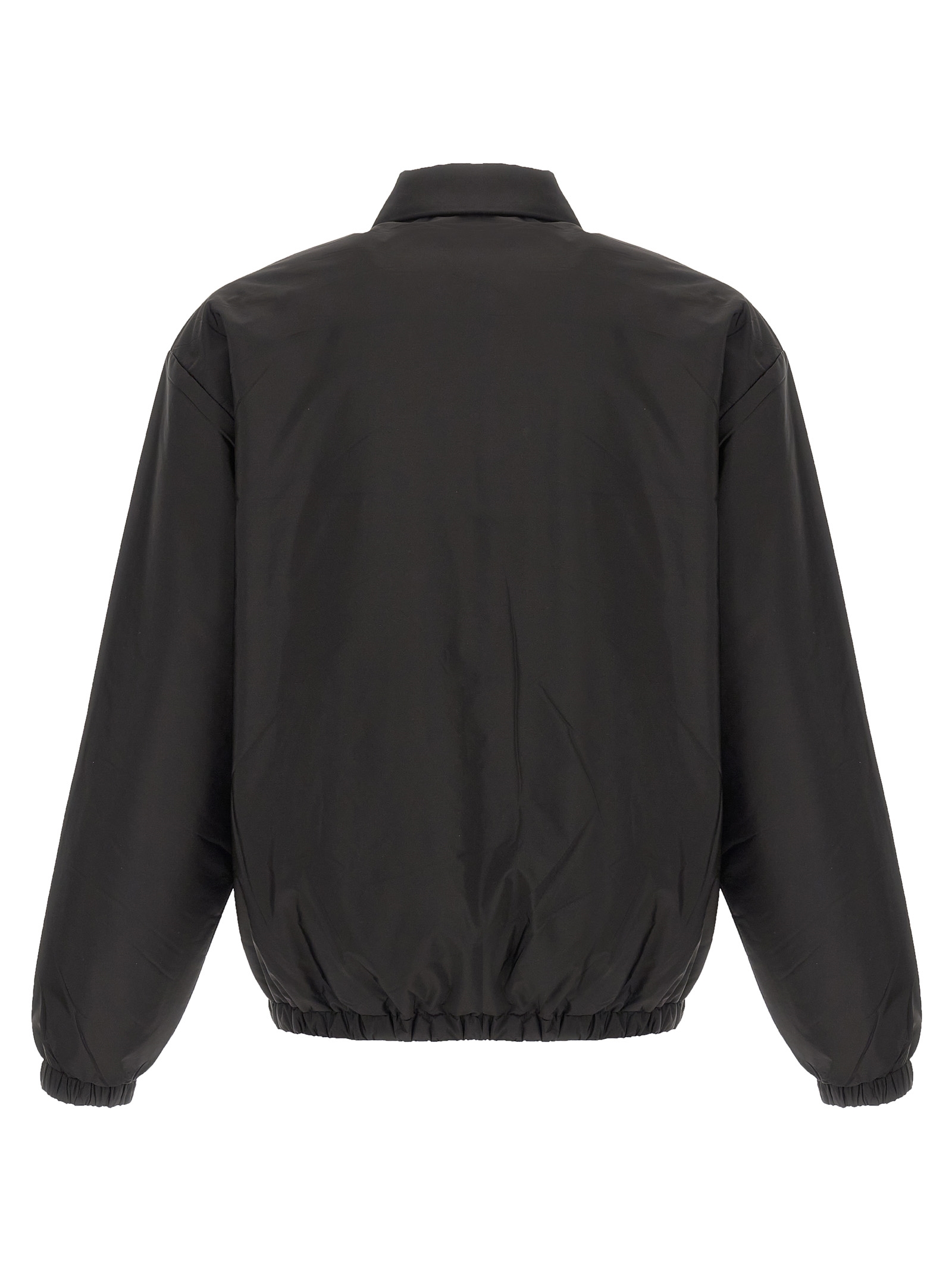 Black Recycled Polyamide Full Length Jacket