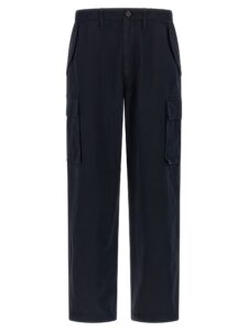 Blue Cotton Cargo Pants