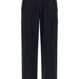 Blue Cotton Cargo Pants