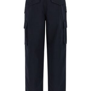 Blue Cotton Cargo Pants