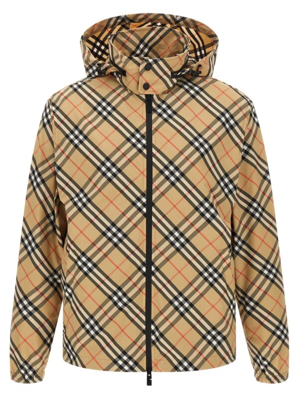 Beige Polyester Shell Jacket