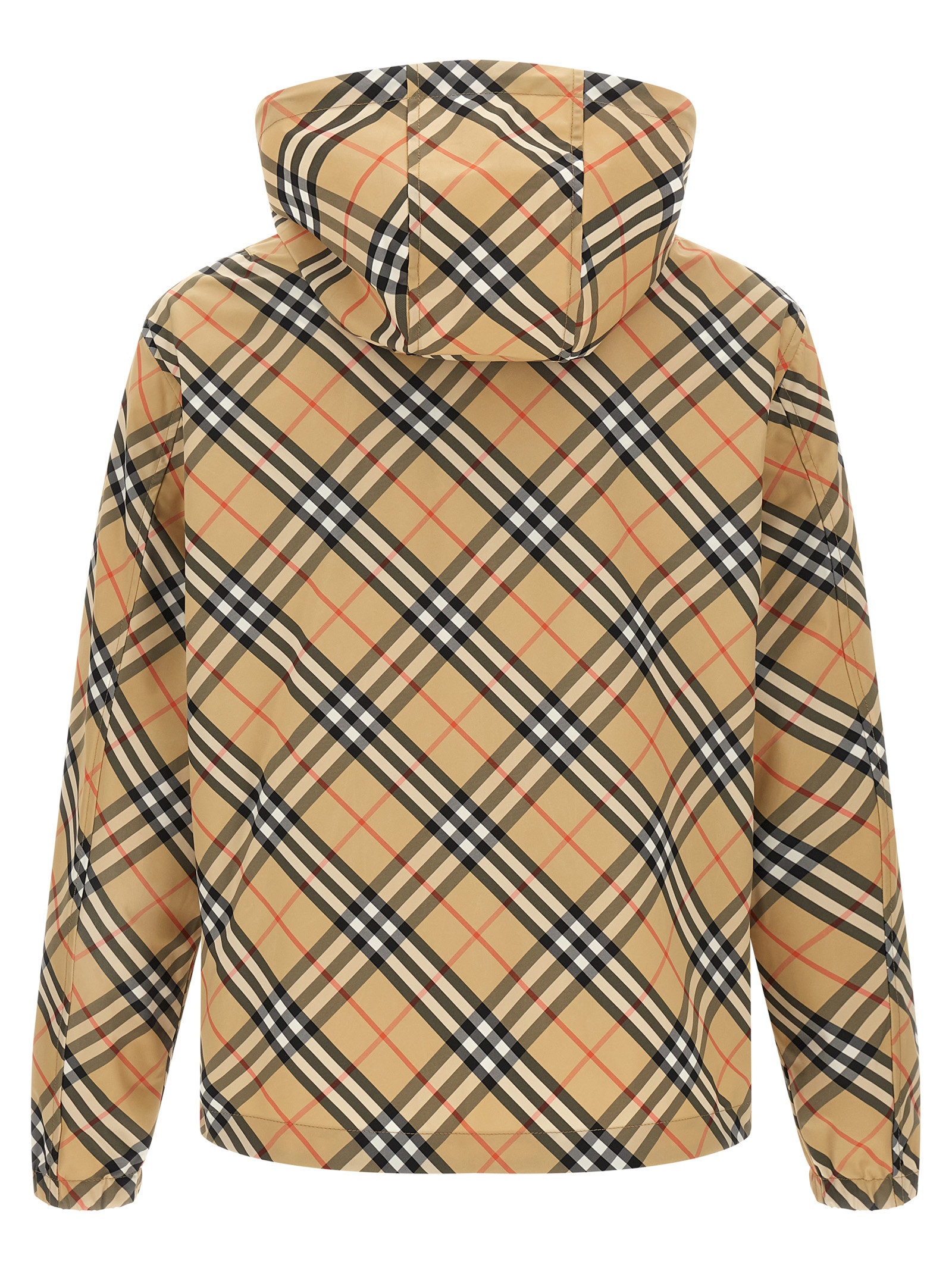 Beige Polyester Shell Jacket