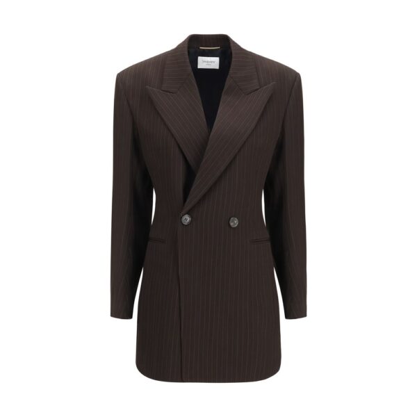 Brown Wool Oves Aries Full-Length Jacket