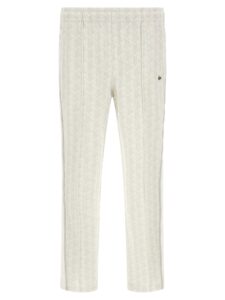 White Polyester Joggers (Workout Pants)