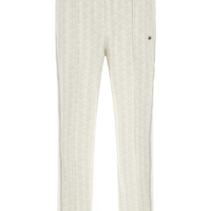 White Polyester Joggers (Workout Pants)