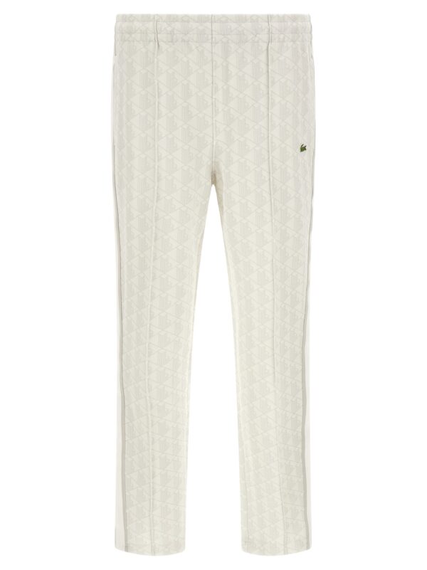 White Polyester Joggers (Workout Pants)