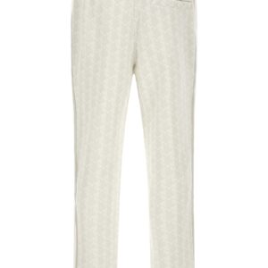 White Polyester Joggers (Workout Pants)