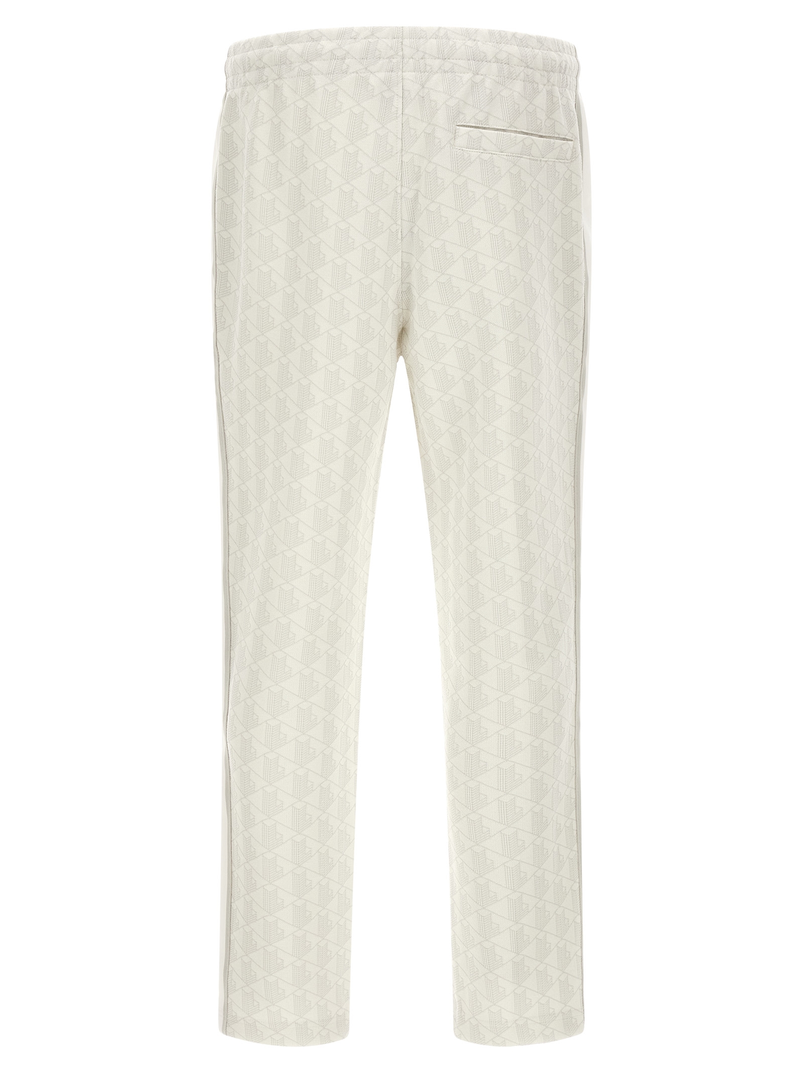 White Polyester Joggers (Workout Pants)