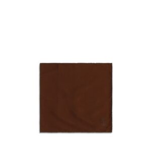 Brown Silk Pocket Square