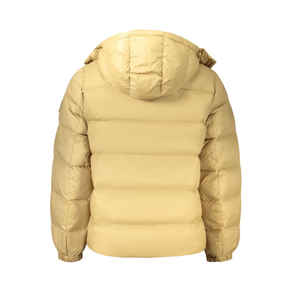 Beige Nylon Men Jacket
