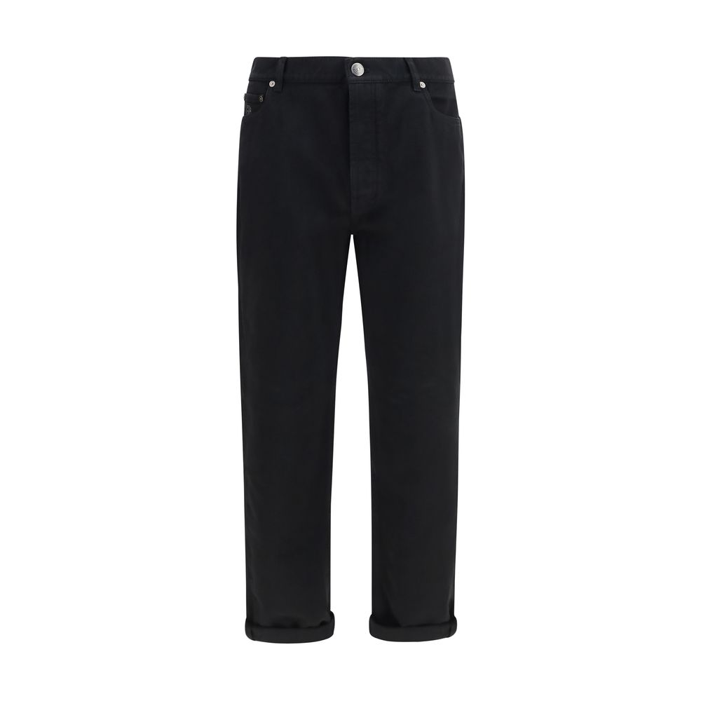 Black Cotton Jeans Denim