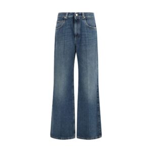 Blue Cotton Relaxed Fit Jeans