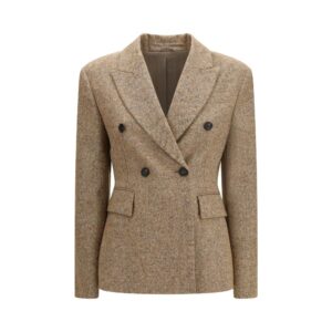 Beige Wool Oves Aries Full Length Jacket