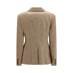 Beige Wool Oves Aries Full Length Jacket