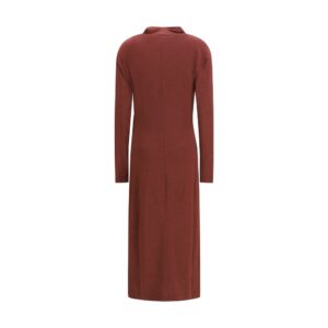 Bordeaux Wool Oves Aries Casual Dress