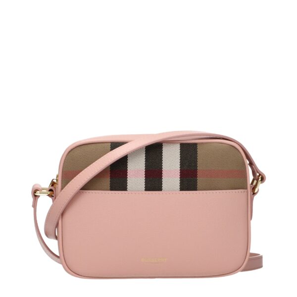 Pink Leather Crossbody Bag