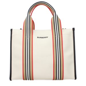 Beige Fabric Handbag