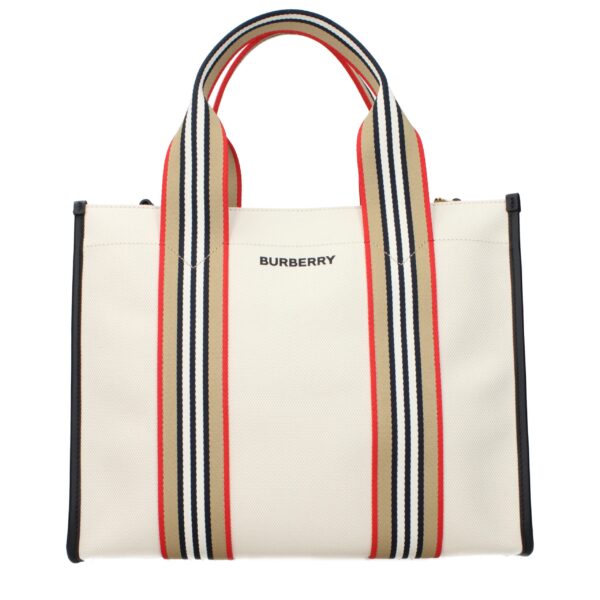 Beige Fabric Handbag