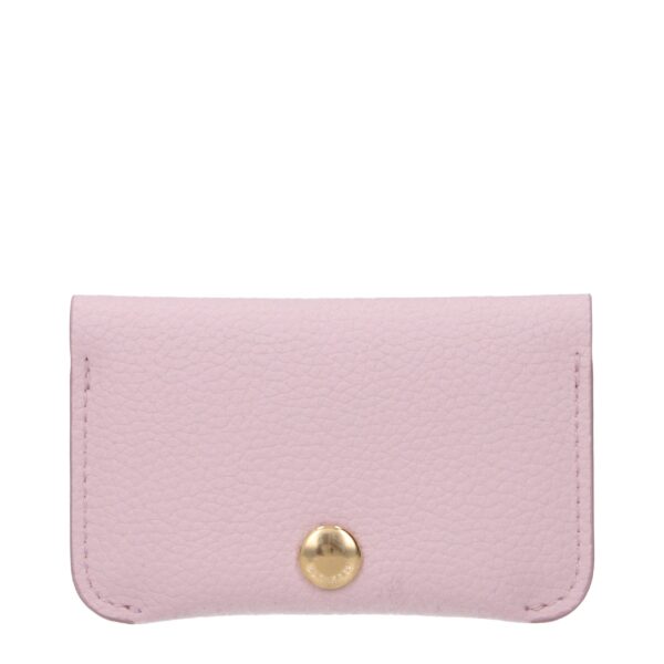 Pink Leather Cardholder