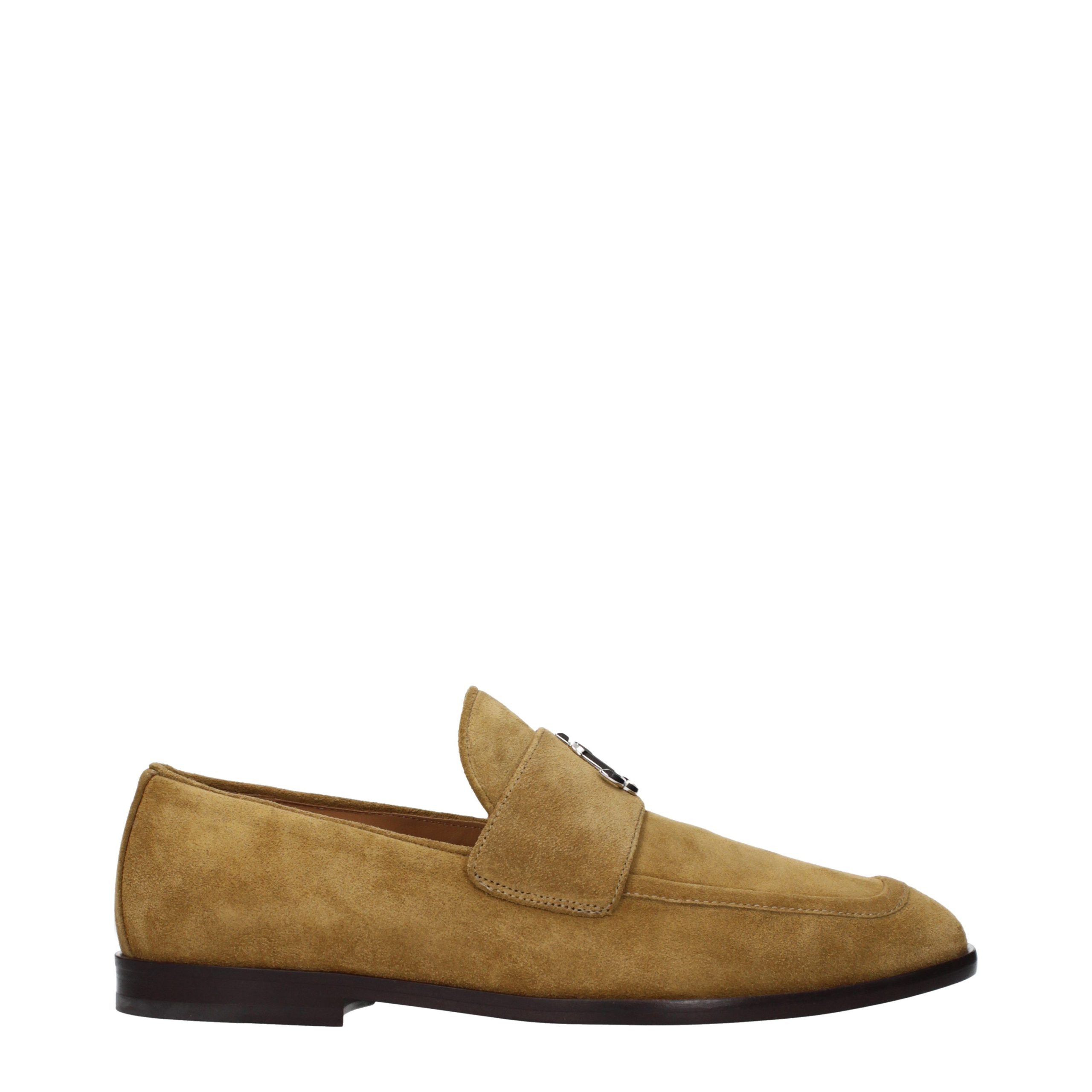 Brown Leather Slip On Loafers