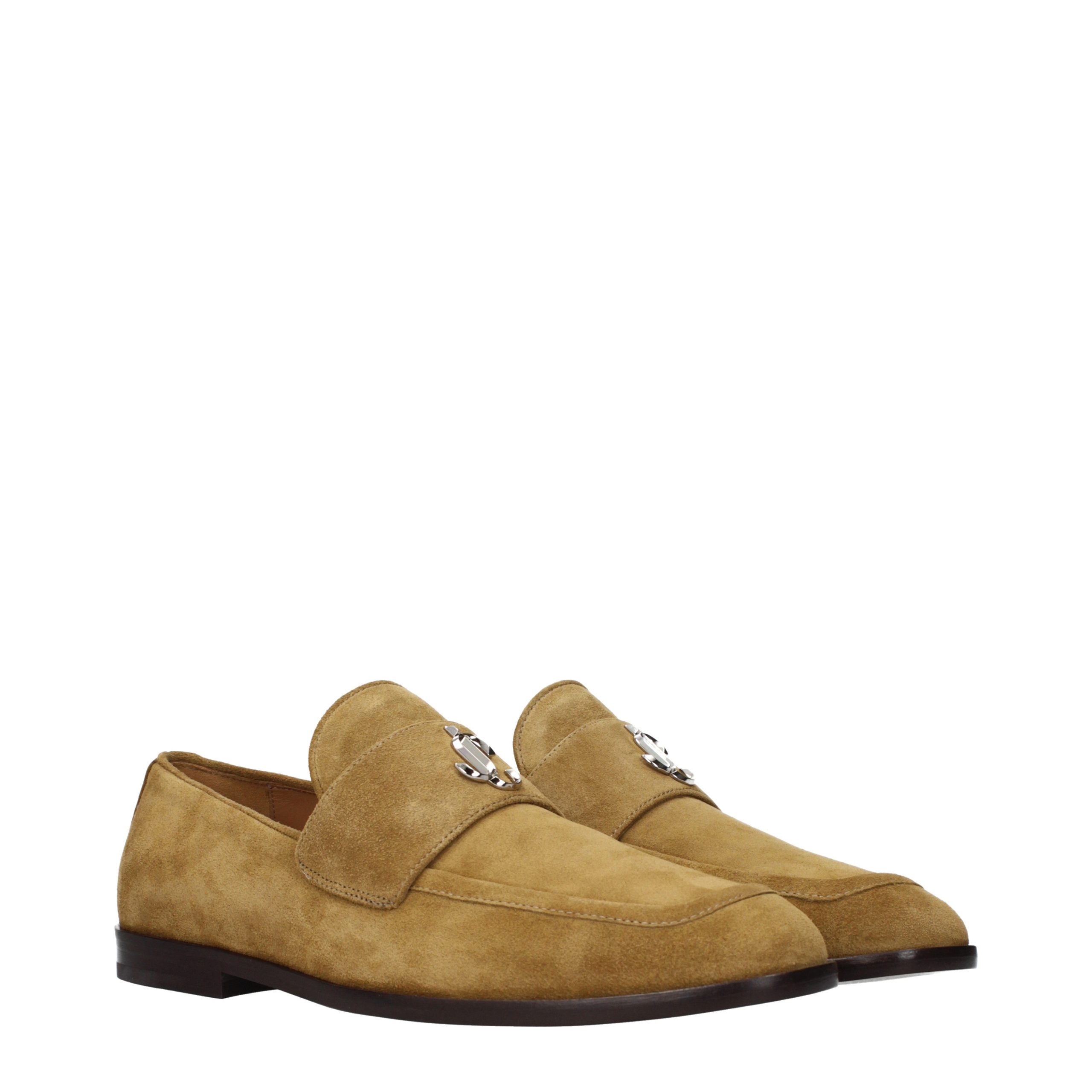 Brown Leather Slip On Loafers