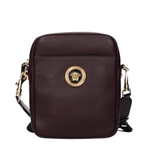 Purple Leather Crossbody Bag