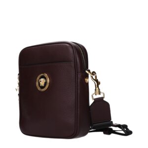 Purple Leather Crossbody Bag