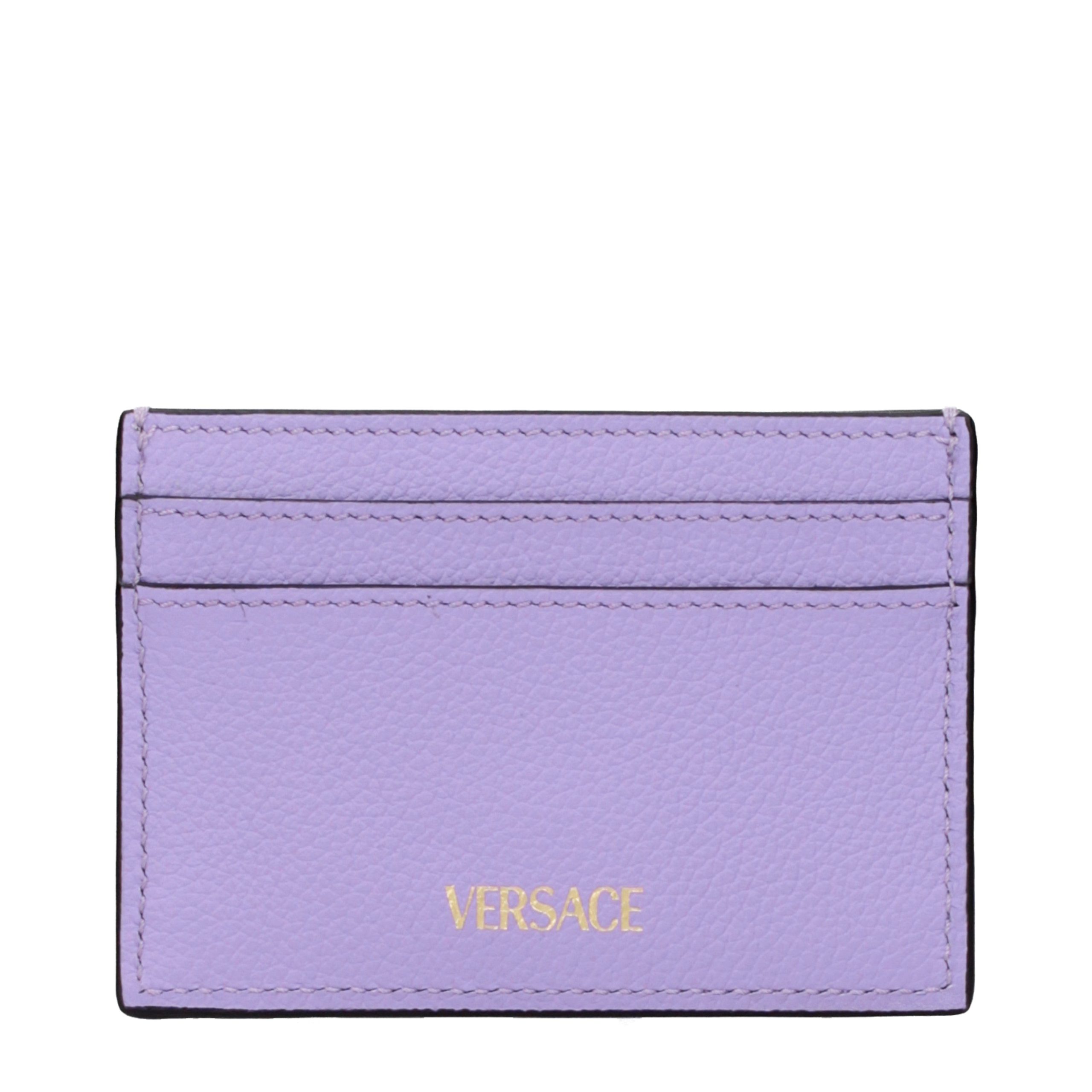 Purple Leather Cardholder