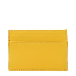Yellow Leather Cardholder