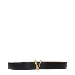 Black Leather Regular Belt
