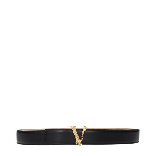 Black Leather Regular Belt