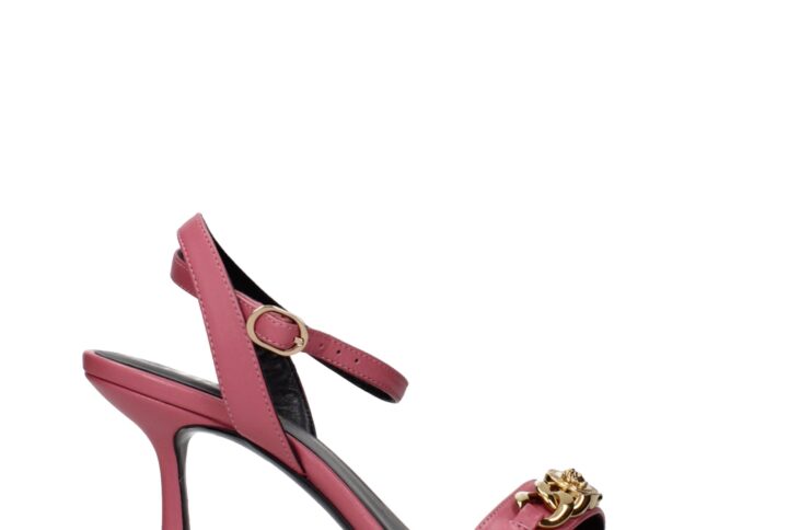 Pink Leather Chunky Sneakers