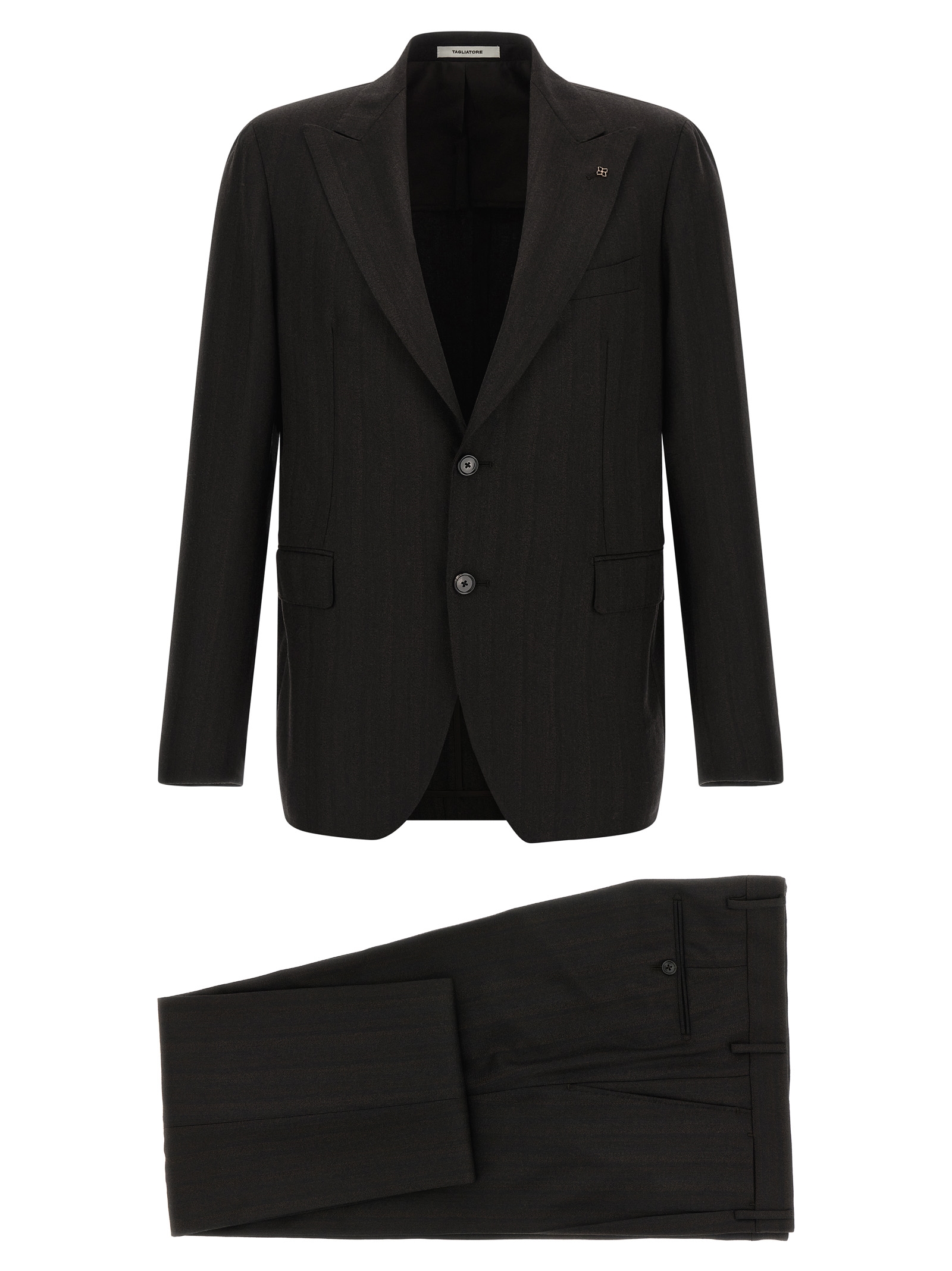 Gray Wool Two Piece Suit