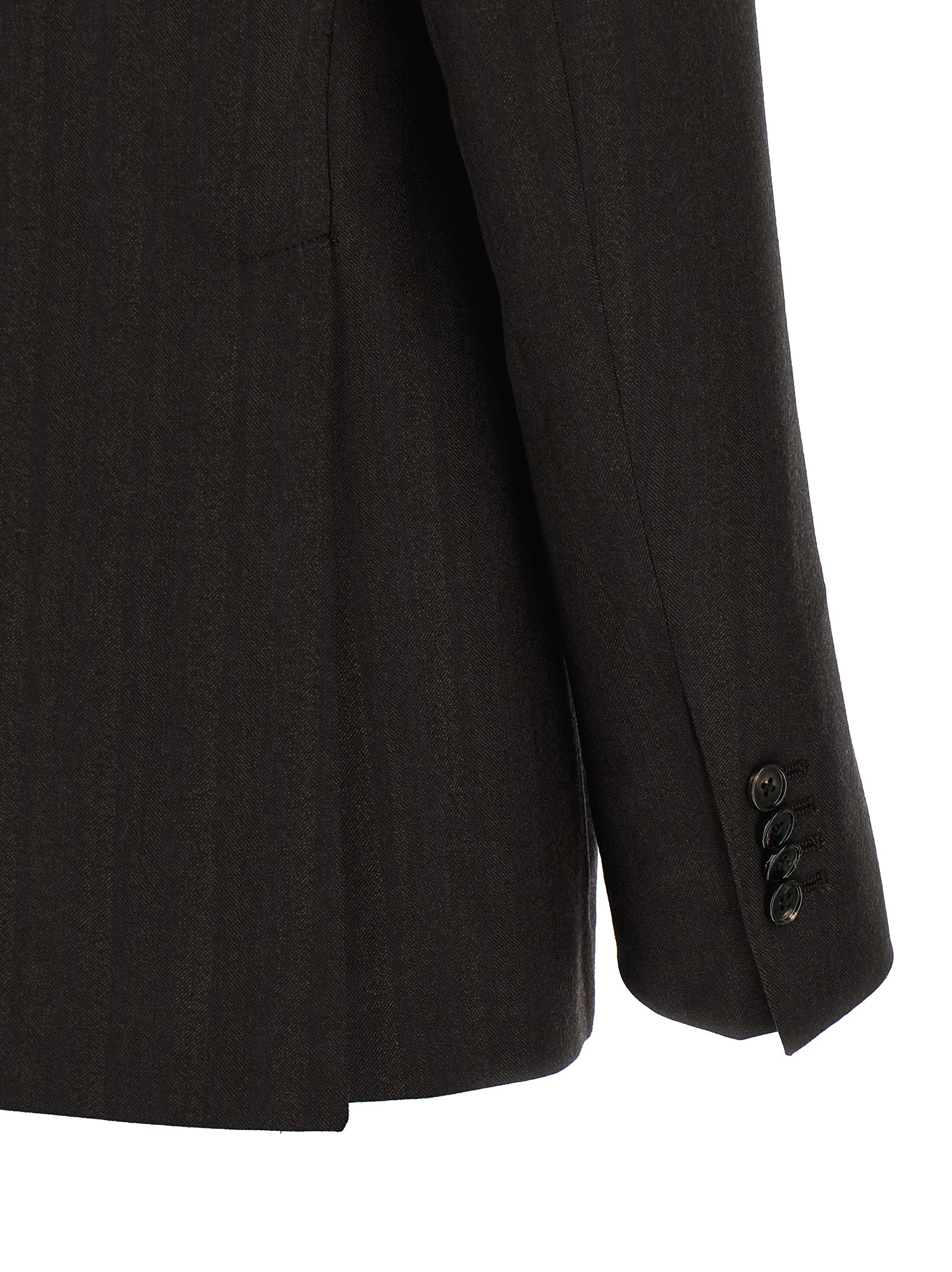 Gray Wool Two Piece Suit