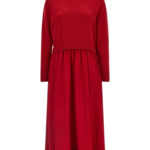 Red Wool Long Dress