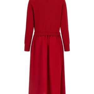 Red Wool Long Dress