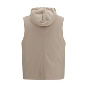 Beige Wool Oves Aries Sleeveless Jacket