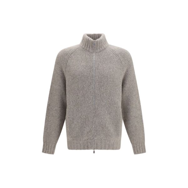 Gray Cashmere Cardigan