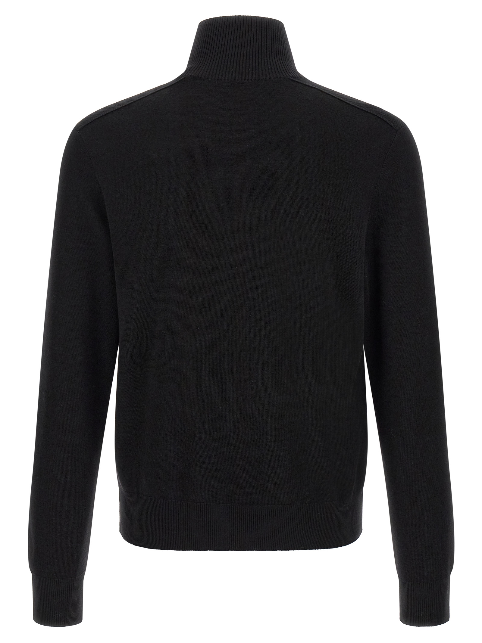 Black Wool Cardigan