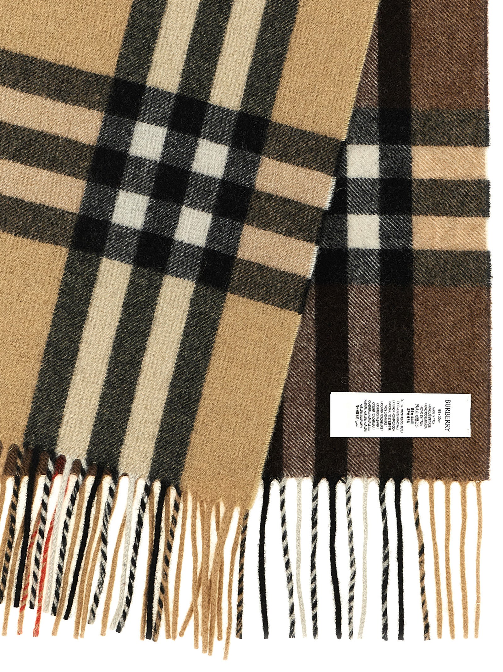 Beige Cashmere Scarf
