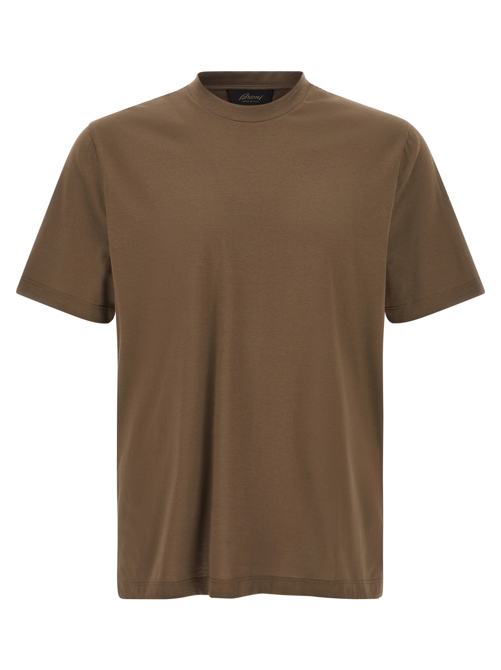 Brown Cotton T Shirt